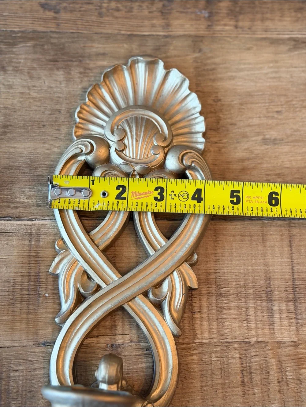 Vintage Homco Gold Hollywood Regency Wall Sconces | Candle Holder. Baroque |
